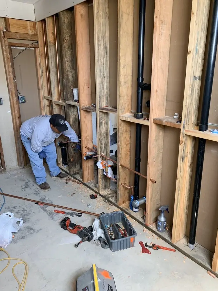 Commercial rough-in plumbing for Gas Line Repair in Innsbrook West